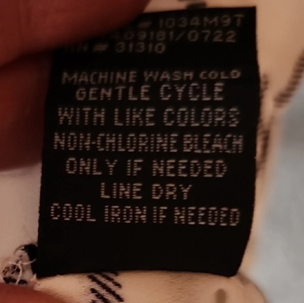 BCX Black and White Relaxed Notched Collar Top - Picture 3 of 5